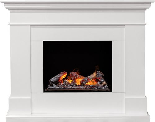 Каминокомплект California - Белый (Глубина 380) с очагом Cassette 600 NH