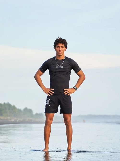 Рашгард MANTO VARSITY чёрный