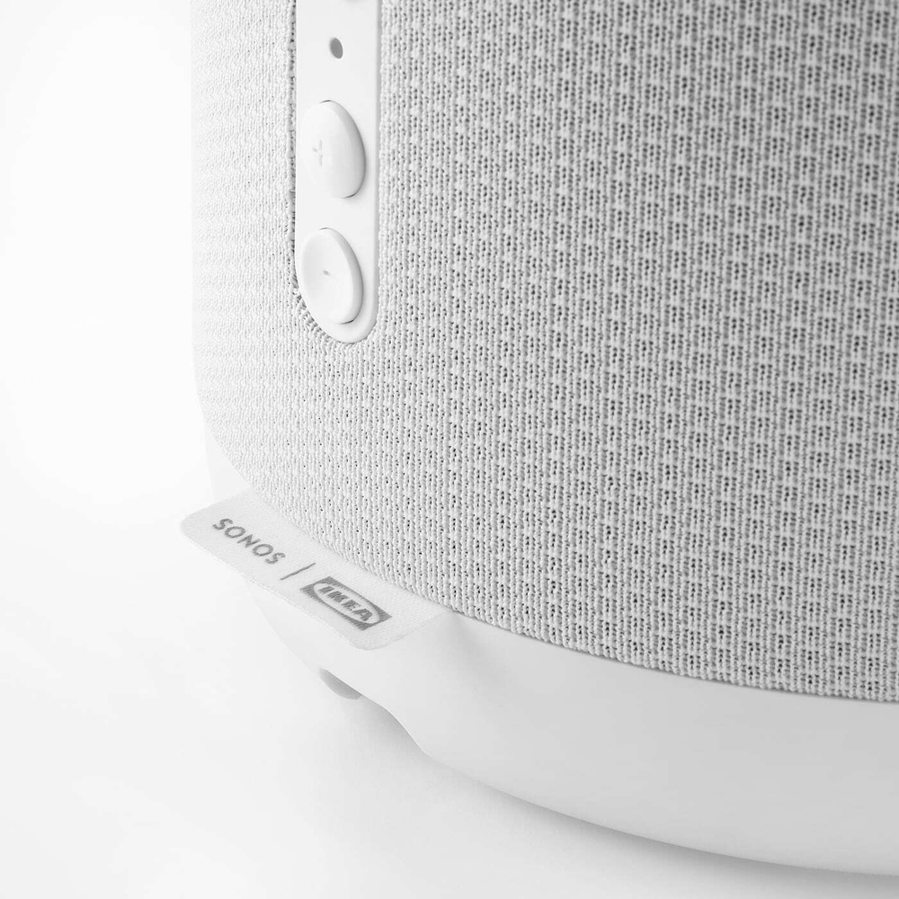 IKEA SYMFONISK  (ИКЕА СЙМФОНИСК)  -  База для громкоговорителя/лампы с Wi-Fi, белый/умный