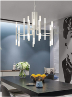 Pendant design lamp  THE LIGHT by Alma 60 lampshades (Nickel)