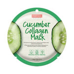 Маска для лица Purederm Cucumber Collagen Mask тканевая с огурцом и коллагеном (круглая) 18 г