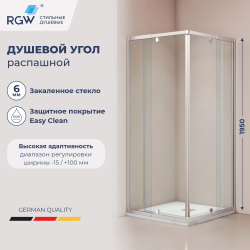 Душевой уголок RGW PA-38 (Прозрачное, 900x900)