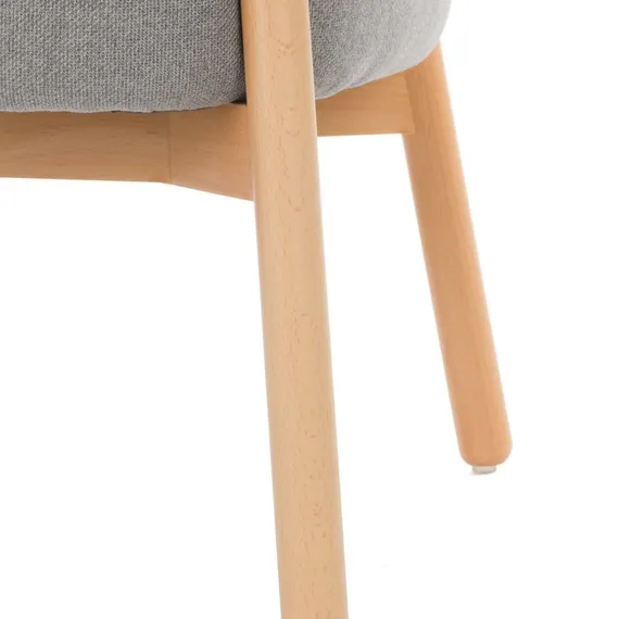 Кресло Wally Wood серое