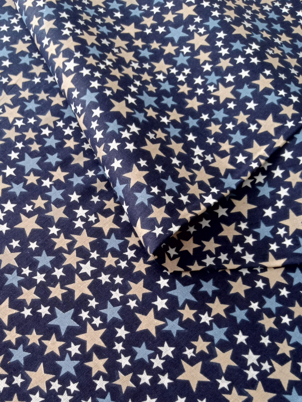 Ткань бязь плательная, рис. "Звезды", ширина 150 см, арт. 20.5