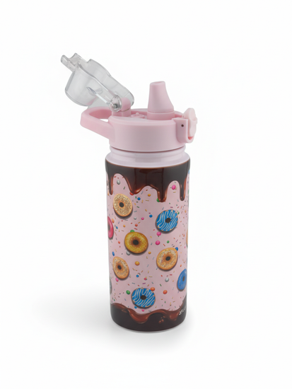 Термос детский 600 мл. с трубочкой Kamille KM 2164 с 3D рисунком