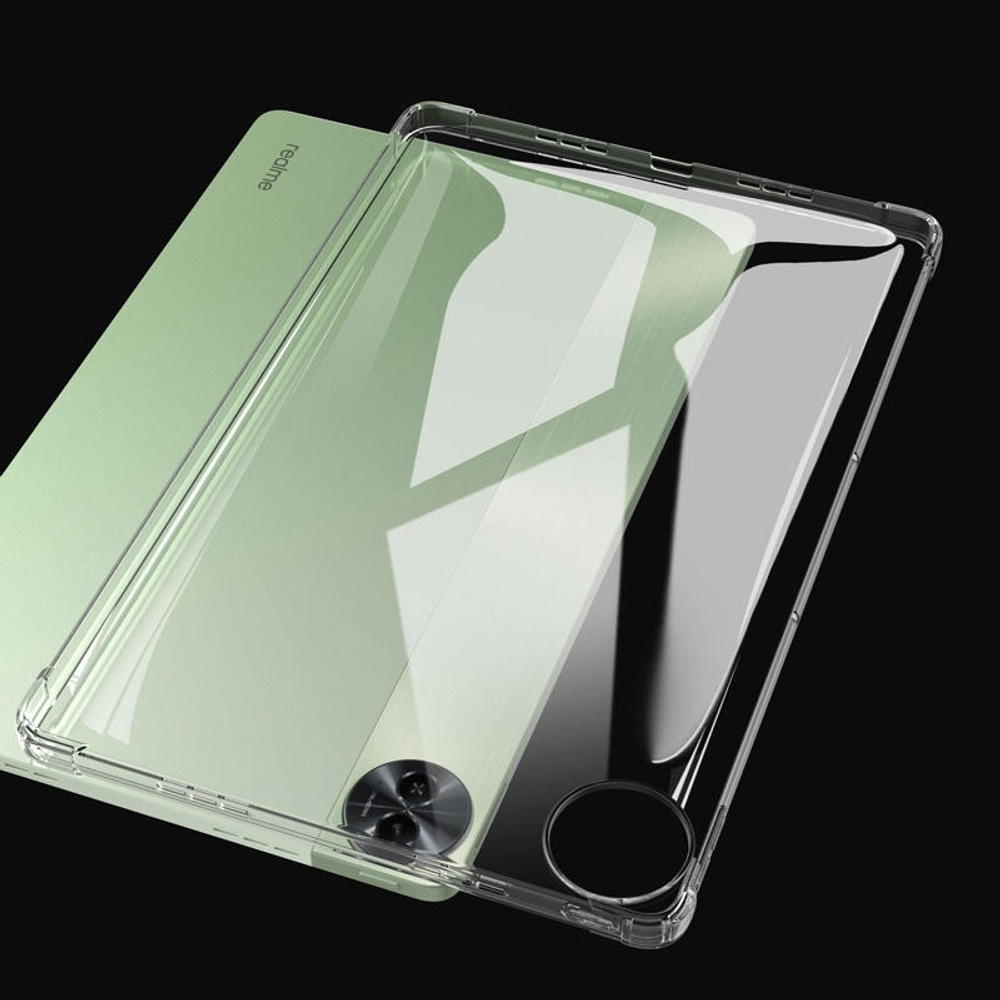 Прозрачный защитный чехол с усиленными углами для планшета Realme Pad 2 с диагональю 11.5