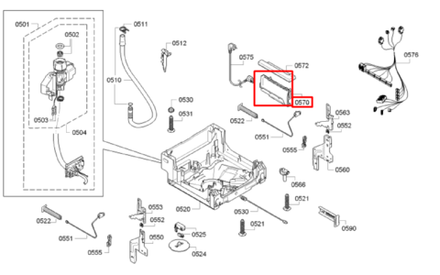 Модуль для посудомоечной машины Bosch (Бош) / Siemens (Сименс) - 12007566