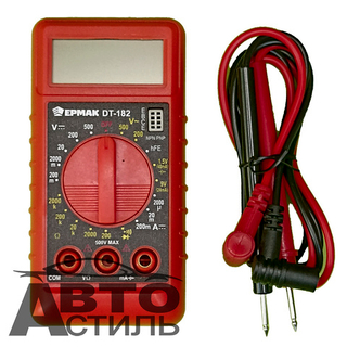 Мультиметр ДТ 182   Ермак цифровой мини 660001 уп