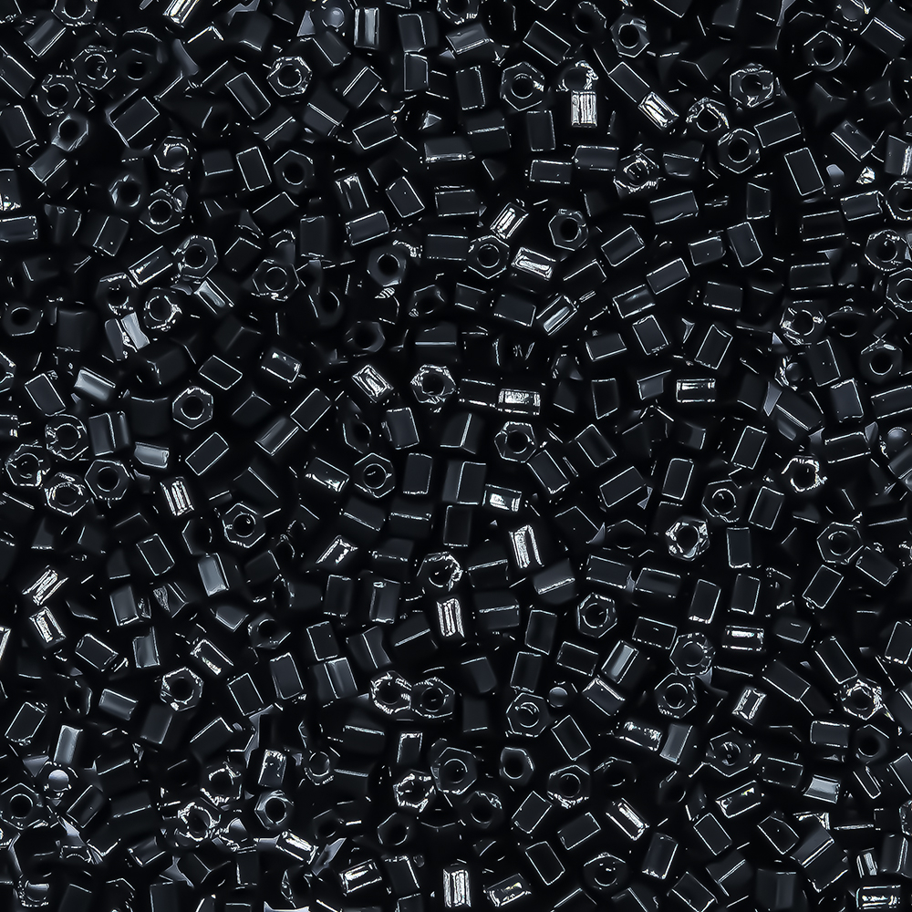 Японский бисер TOHO Hexagon (№49), непрозрачный глянцевый