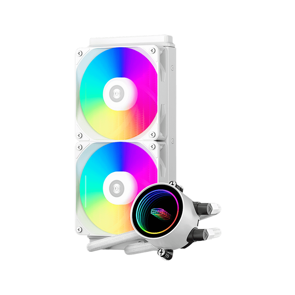 Водяное охлаждение для CPU PCCooler DA240 ARGB WH TDP 260W 1700/1200/115X/20XX/1851/AM4/AM5 Белый