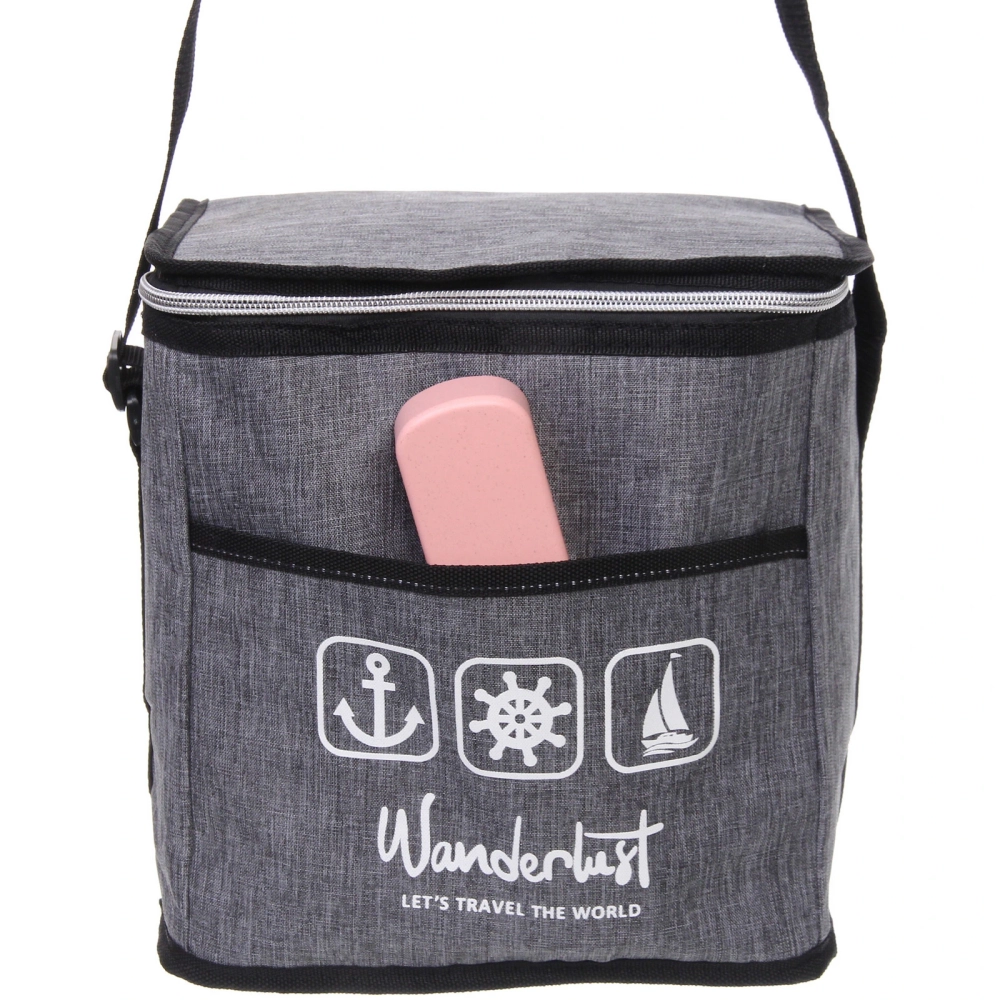 Термосумка 10 л, 24*16*24 см, M1050-1G, серый