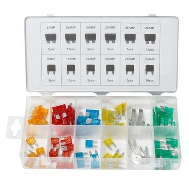 Предохранители флажковые, 80пр. (5А, 10А, 15А, 20А, 25А, 30А) Forsage F-789