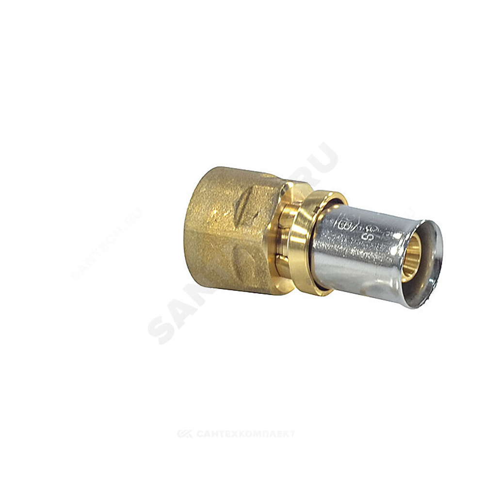 Муфта для МП/PE-X труб латунь пресс Дн 16х3/4" ВР RM109 Giacomini RM109Y043