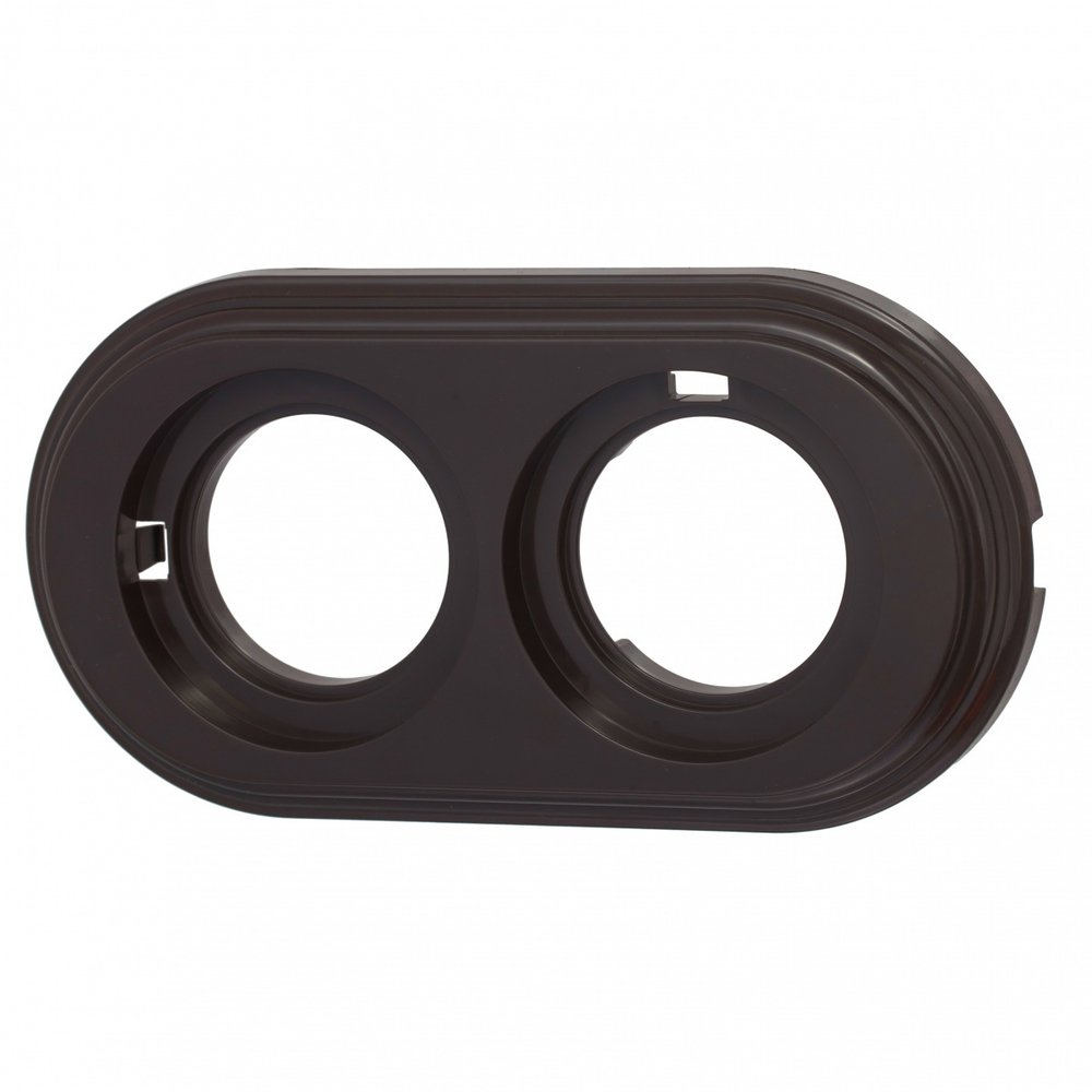 Рамка 2-х постовая, пластик, цвет коричневый BF1-620-22