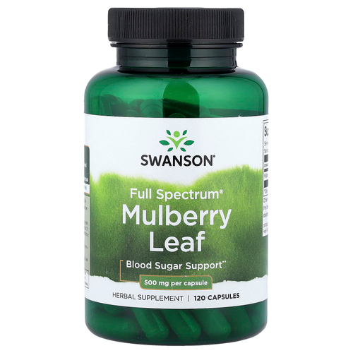 Swanson Vitamins, листья шелковицы Full Spectrum®, 500 мг, 120 капсул