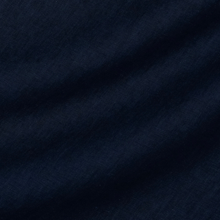 Тонкое льняное полотно тёмно-синего с чёрным цвета