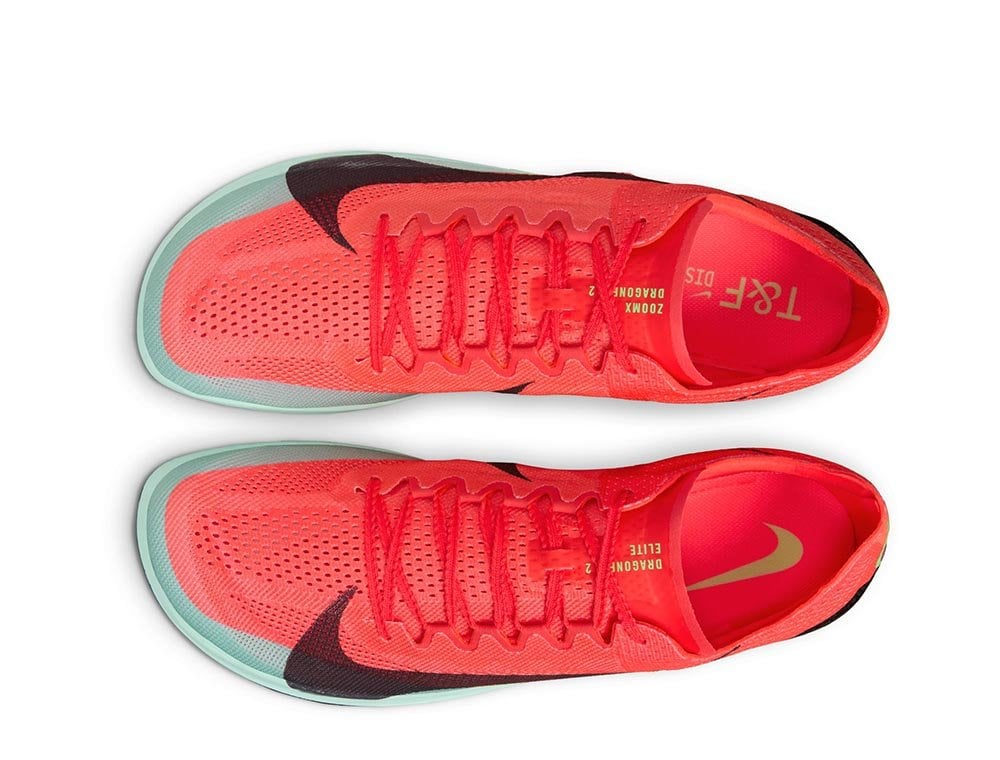 Шиповки беговые Nike ZoomX Dragonfly 2 Elite U Оранжево-Лайм