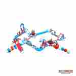 Большой надувной аквапарк на воде «Капитанский мостик» 30×25×6 м