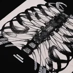 Футболка Heartz «Rays» Layered Kimono Black