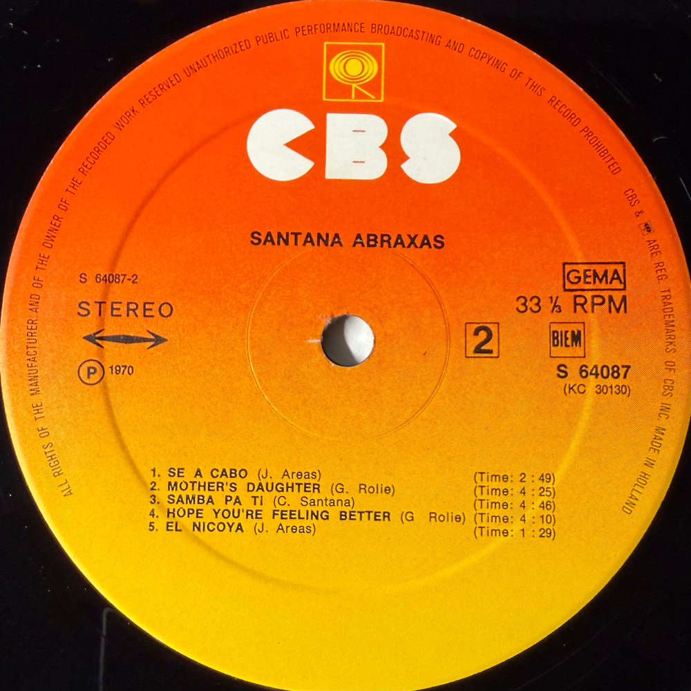 Santana - Abraxas (Голландия)