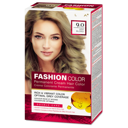 Стойкая крем-краска для волос Rubella Fashion, тон 9/0 блондин натуральный