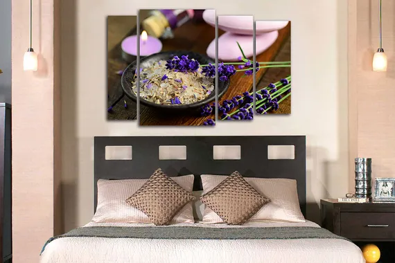 Модульная картина "Лаванда"