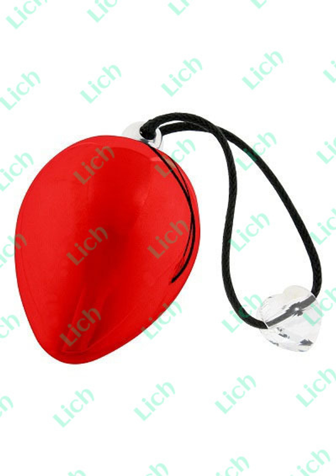 Красное виброяичко с кристаллом Swarovski EggXitting, 3.8 см