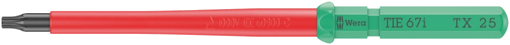 Сменная отвёртка Kraftform Kompakt VDE 67 i TX 30x157 мм Wera 05006539001