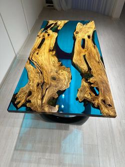 Стол из эпоксидной смолы Ocean Blue