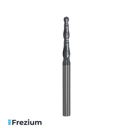 Коническая сферическая твердосплавная фреза "O.G.Germany" (6x6x30.5x75 R2 Z2; 10324801R2)