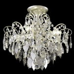 Светильник потолочный Crystal Lux ESMIRALDA PL4 SILVER