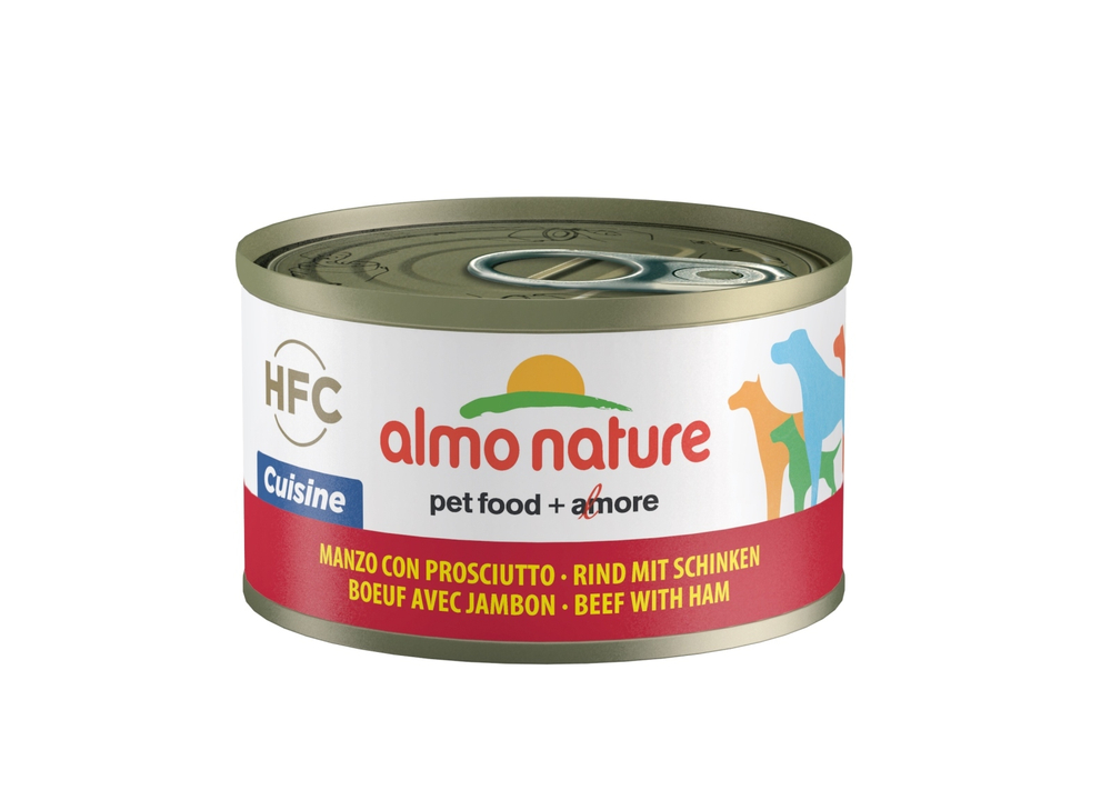 Almo Nature Консервы для Собак с Говядиной и Ветчиной (Natural HFC Beef&Ham) 0,095 кг x 1 шт.