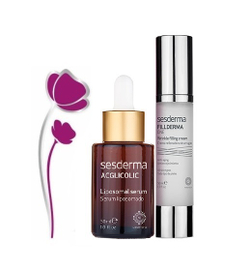 Sesderma Подарочный набор: ACGLICOLIC Liposomal serum - Липосомальная сыворотка с гликолевой кислотой, 30 мл + Fillderma Nano One - Крем для заполнения морщин, 50 мл