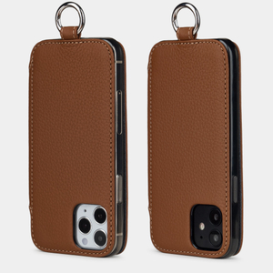 Чехол кожаный Marcel для iPhone 12/12Pro коричневого цвета