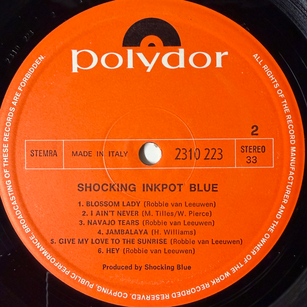 Shocking Blue ‎– Inkpot (Италия 1972г.) Т