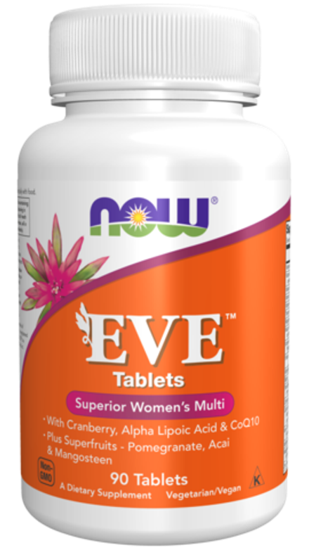 NOW Foods, Мультивитамины для женщин ЕВА, EVE, 90 таблеток