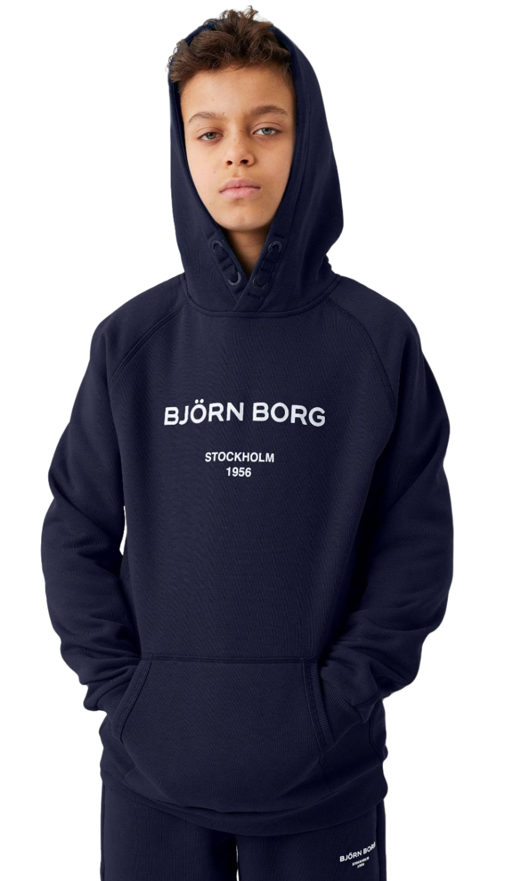 Кофта для мальчика теннисная Björn Borg Hoodie - небесный