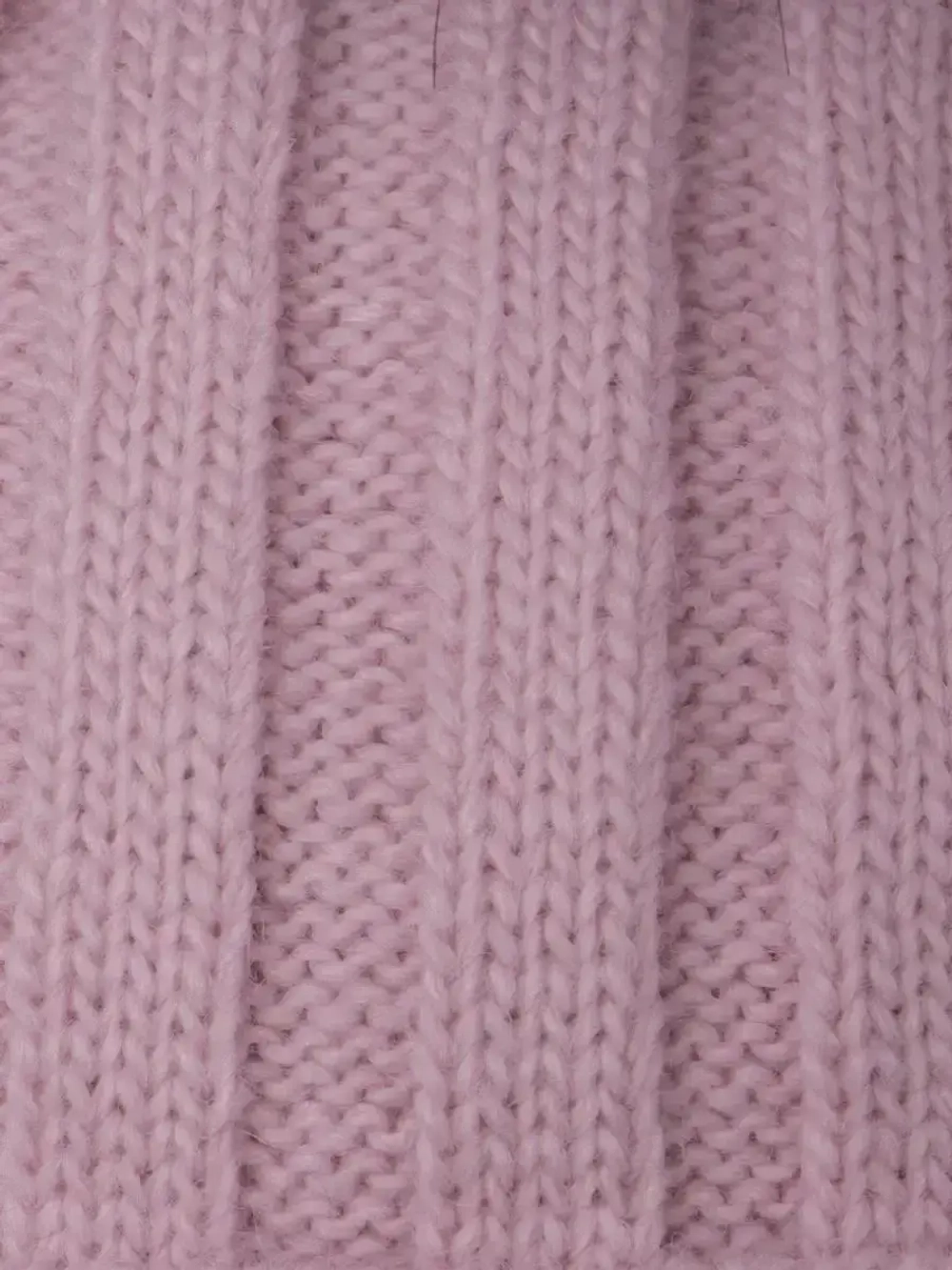 Шапка детская зимняя вязаная с помпоном и снуд