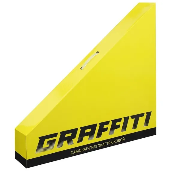 Самокат-снегокат зимний трюковой 2 в 1, цвет фиолетовый