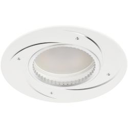 Светильник встраиваемый алюминиевый ЭРА KL43 WH/1 под лампу MR16 GU5.3 белый