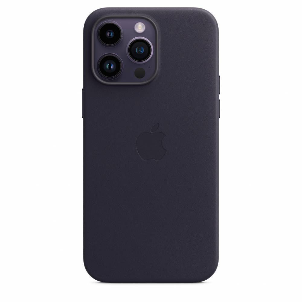 Кожаный чехол с поддержкой MagSafe Apple Leather Case для iPhone 14 Pro Max