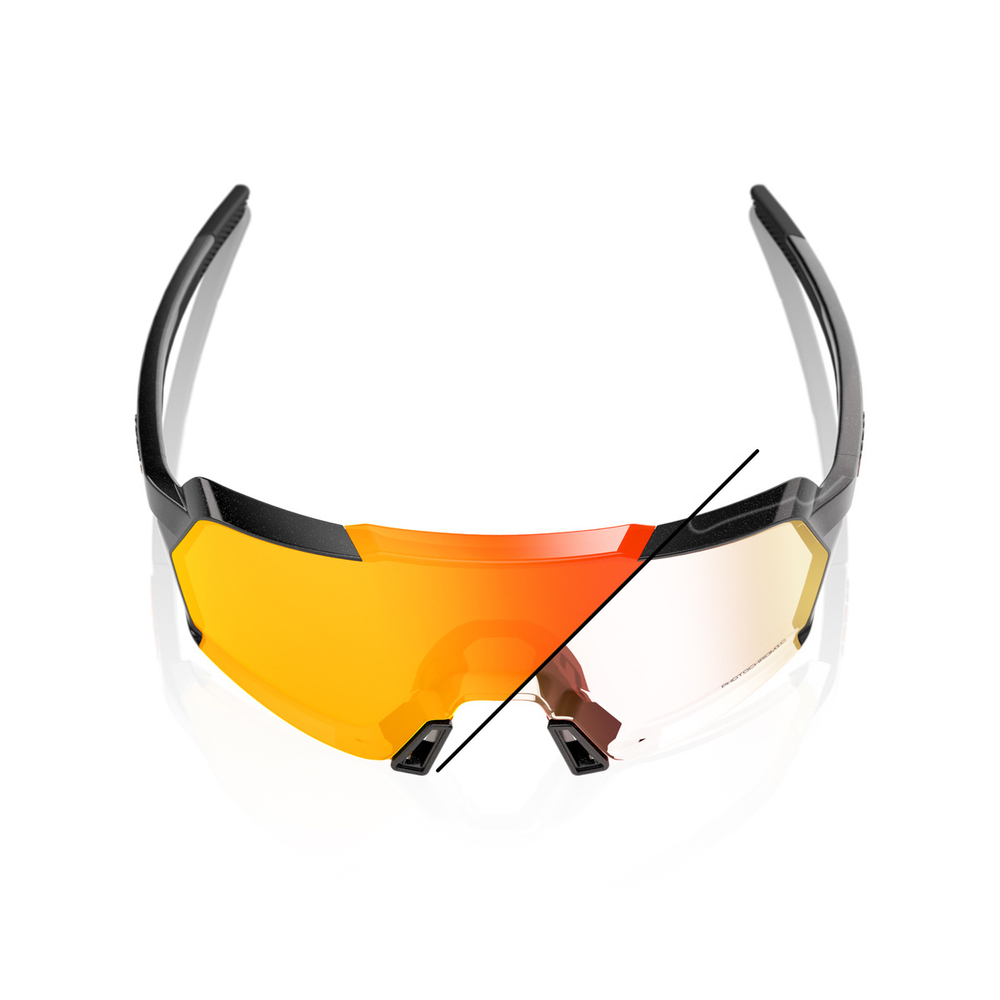 Спортивные очки 100% Korbin / Gloss Metallic Black / Orange Flash Mirror Photochromic