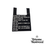 VIVIENNE WESTWOOD СУМКА ШОППЕР ЧЕРНАЯ С ЛОГОТИПОМ БРЕНДА