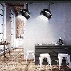 Трековый светильник однофазный ЭРА Round TR47-GX53 BK под лампу GX53 черный