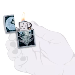 Зажигалка Zippo 49261 Howling Wolf Design, Street Chrome