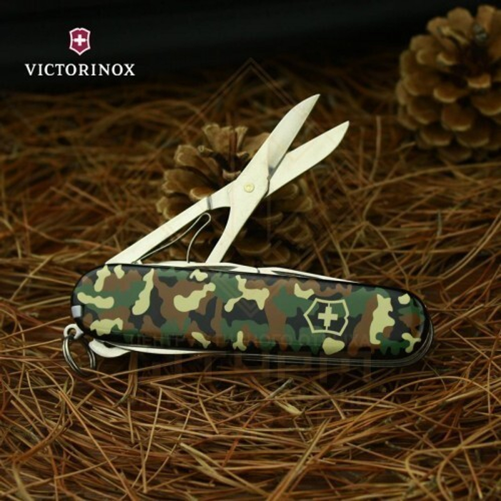 Нож многофункциональный Victorinox Huntsman 91 мм, Woodland