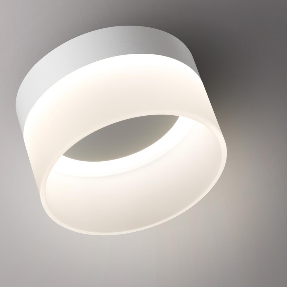 359445 OVER NT24 336 белый Светильник накладной светодиодный IP20 LED 18W 220-240V 4000K 1170Лм AURA