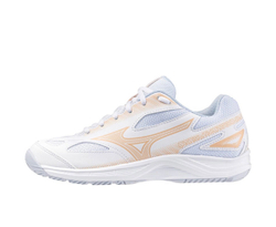 MIZUNO, STEALTH STAR 2 Jr, INDOOR, Whte/BRibbon/MP Gold INDOOR, Jr, US 4 /EUR 35 /UK 3 /СМ 22
