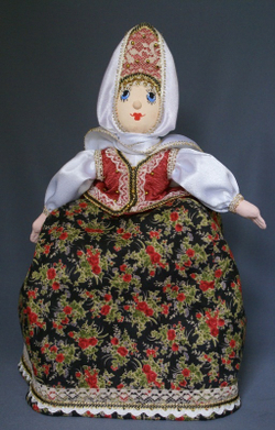 Кукла Баба на чайник текстильная