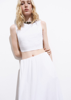 Хлопковая юбка-колокол